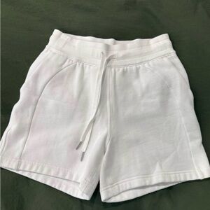 Lululemon White Scuba Shorts